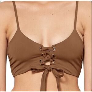 Mara Hoffman Scarlett Bikini Top- Cumino- Sz M